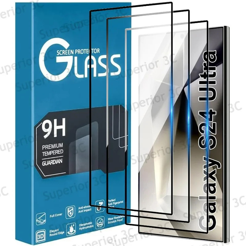 

Закаленное стекло 9H для Samsung Galaxy S24 Plus, ультрапротектор экрана с защитой от царапин, разблокированная Защитная пленка для Samsung S24 Plus