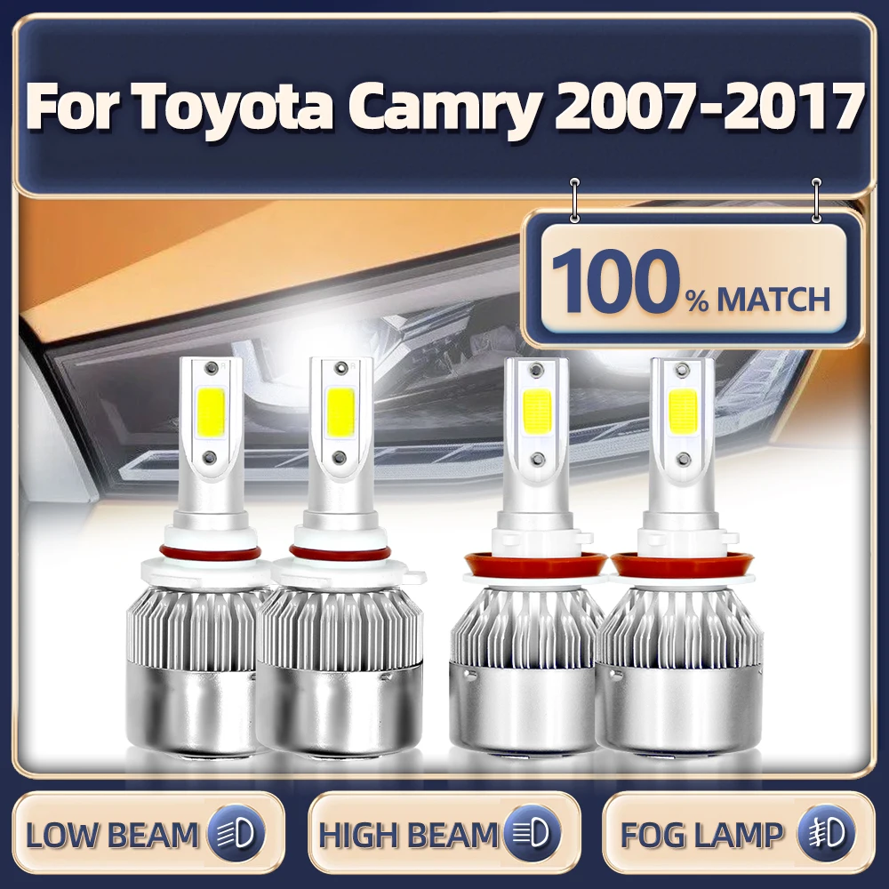 

LED Car Lights 40000LM Canbus Car Headlight Bulb H11 9005 HB3 Turbo Lamp 12V For Toyota Camry 2007-2012 2013 2014 2015 2016 2017
