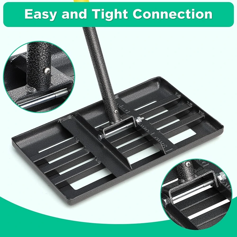 Adjustable Handle Lawn Leveling Rake 74cm-150cm
