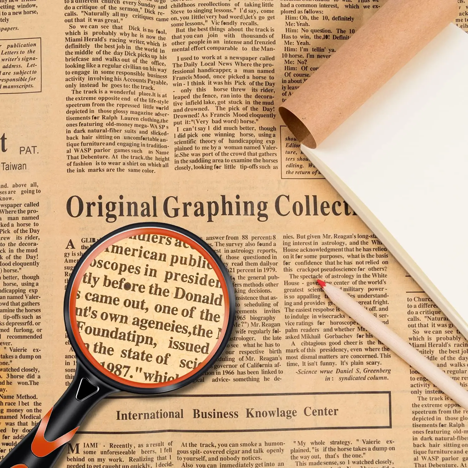 Magnifying Glass Handheld 10x Kids Seniors Reading Exploration Non-Slip Shatterproof 50/65/75/100mm