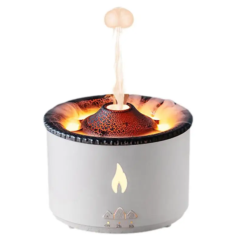 Flame Volcano Humidifier Aroma Diffuser Auto Essentiall Oil Incense Spray Cool Mist Maker Fire Air Diffuser Home Office Bedroom