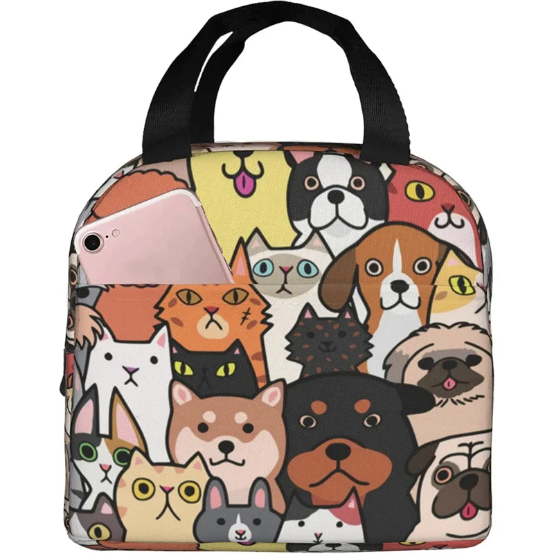 

Cute Sloth Lunch Box for Kids Girls, Cartoon Animal Flower Trees Insulated Lunchbox Bento Tote Bag for Teens Back