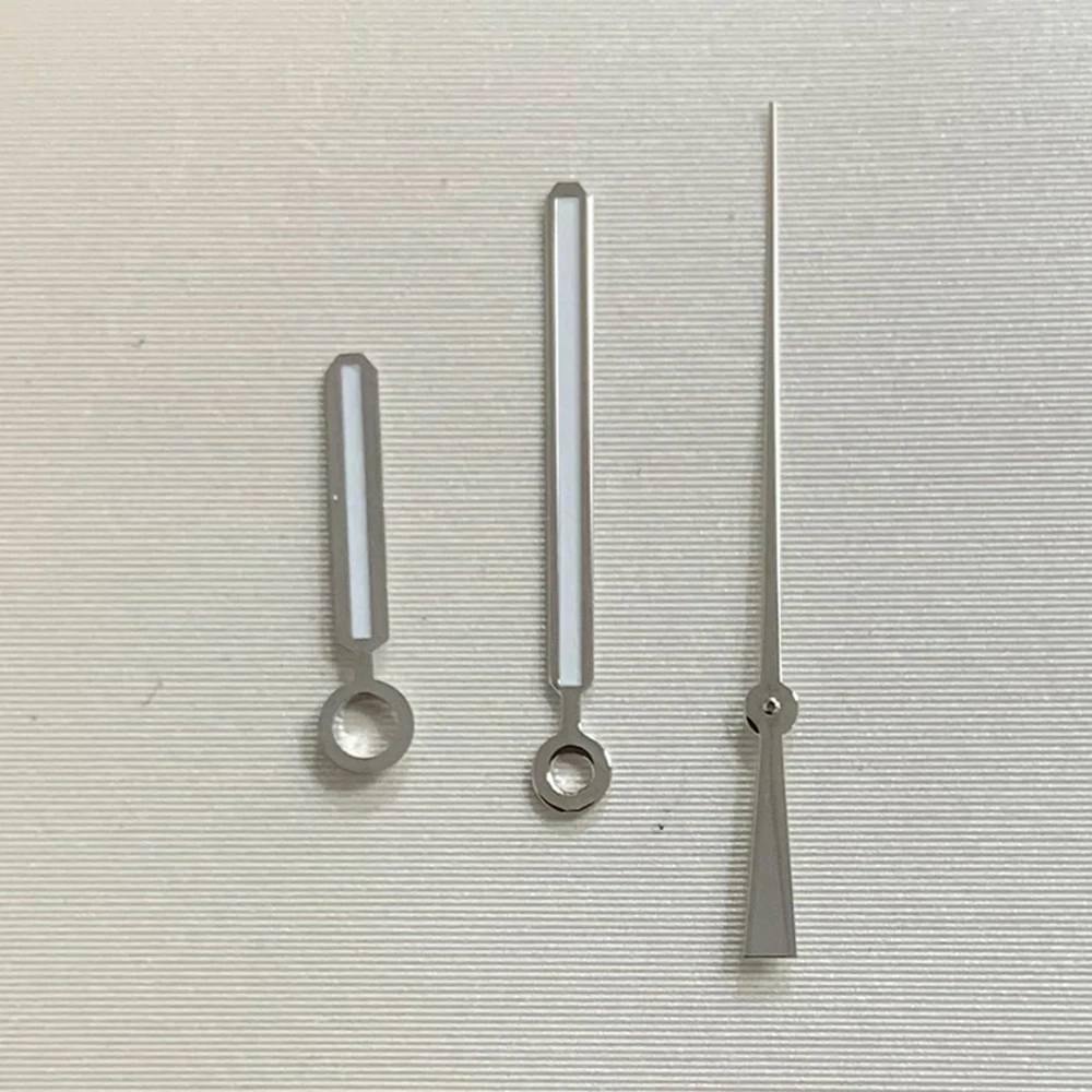 Nh35 핸즈 그린 야광 실버 로즈 골드 시계 핸드, 교체 시계 포인터, 31.8mm 다이얼 수정 액세서리, 신제품