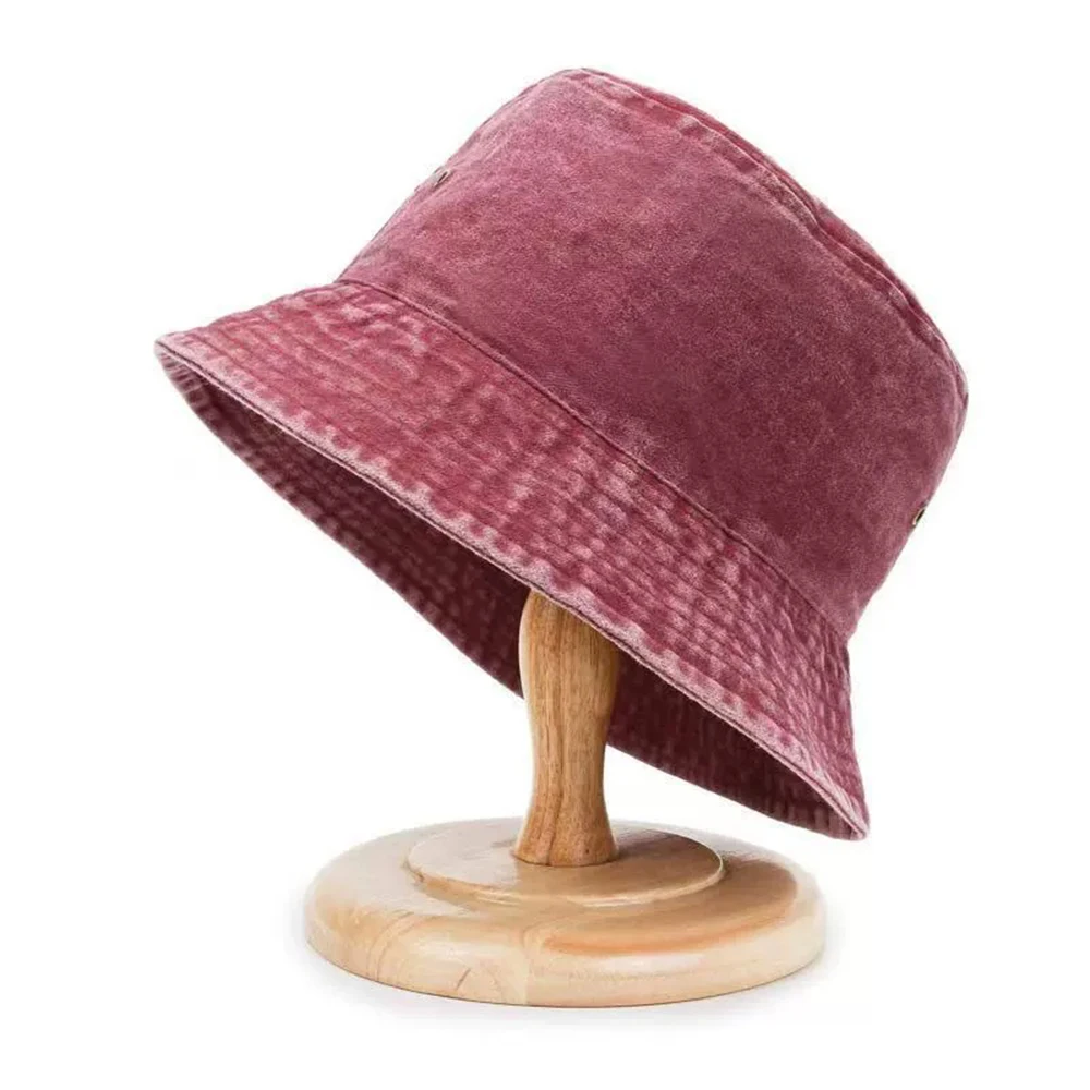 Vintage Fischerhut für Paare, atmungsaktiv, einfarbig, dünner Fischerhut, Frühlings- und Sommermode – Detail 9