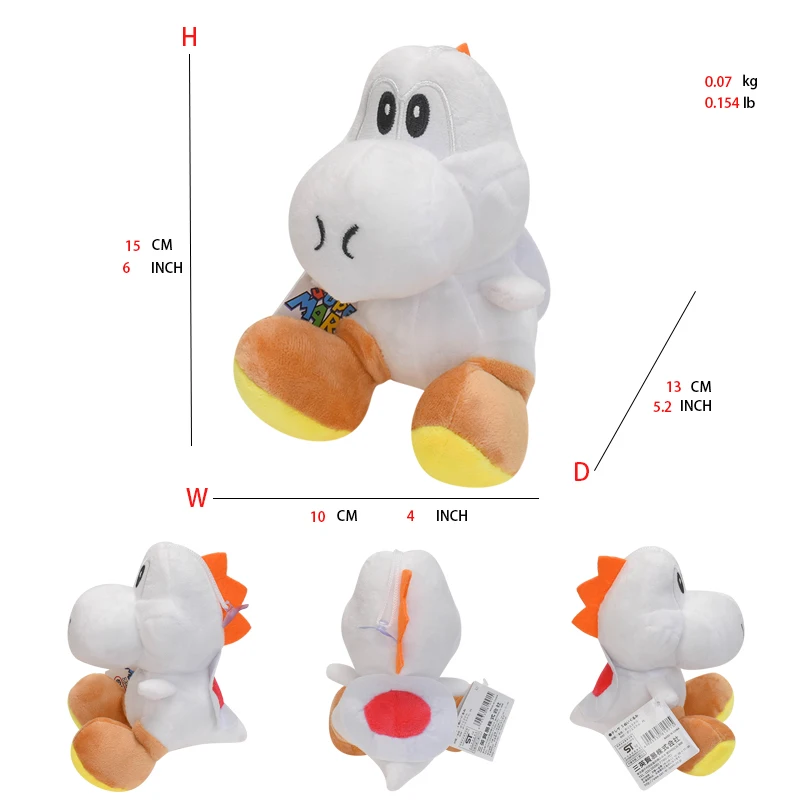 thumbnail image 1 of 41 Styles Mario Plush Toys Goomba Toad Yoshi Boo Kamek Shy Guy Nabbit Koopa Troopa Ice Flower Anime Stuffed Cartoon Peluche Doll, 1 of 5