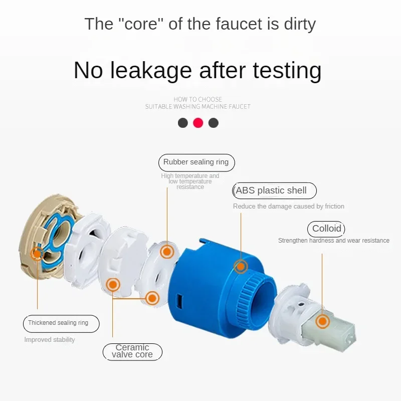 Faucets Mixing Spool Valve 25 MM/35 MM/40 MM Ceramic Cartridge Mixer Tap Kitchen Bath Basin Shower Taps Accessories