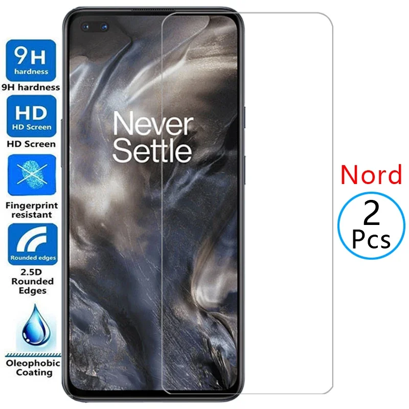 Oneplus nord용 보호 강화 유리 화면 보호대, 안전 필름, Oneplus no..