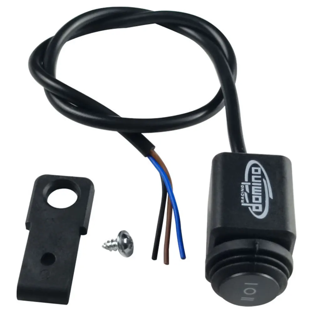 ON-OFF-ON Button Motorcycle Handlebar Switches Rearview Mirror Base Headlight Spotlight Double Flashing Multi-Function Switches