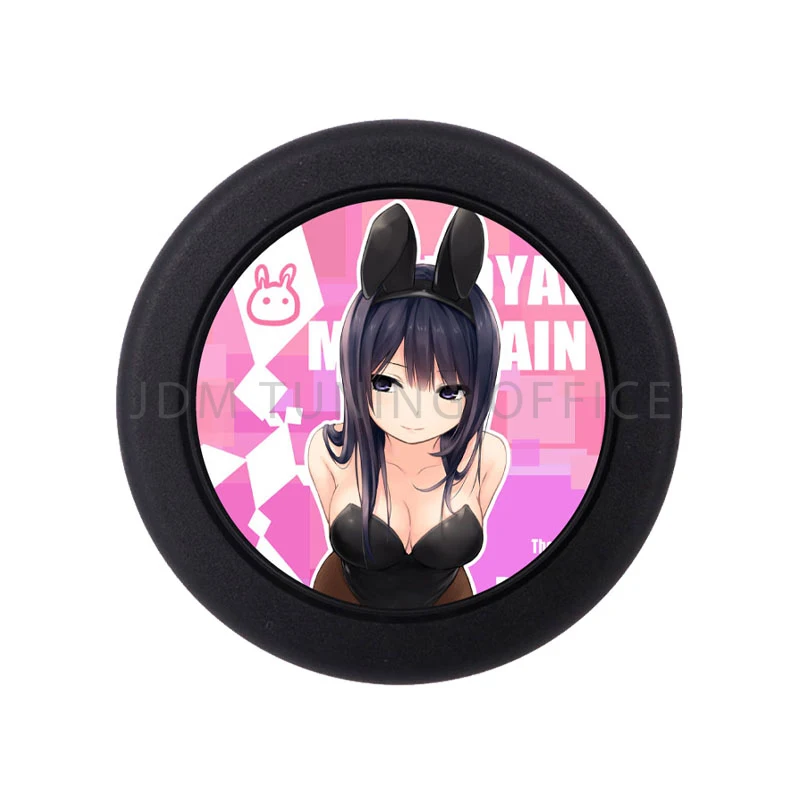 JDM Anime Car Modified Steering Wheel Horn Switch Button Center Cap Anime  Culture Car Interior Parts For Universal - AliExpress