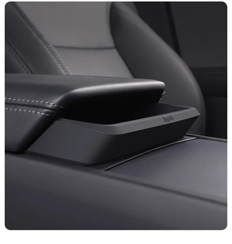 Für Tesla Model Y Juniper Mittelkonsole Armlehnen-Aufbewahrungsbox Model 3 Highland Brillenhalter Armlehnen-Ablage Silikon-Zubehör – Detail 12