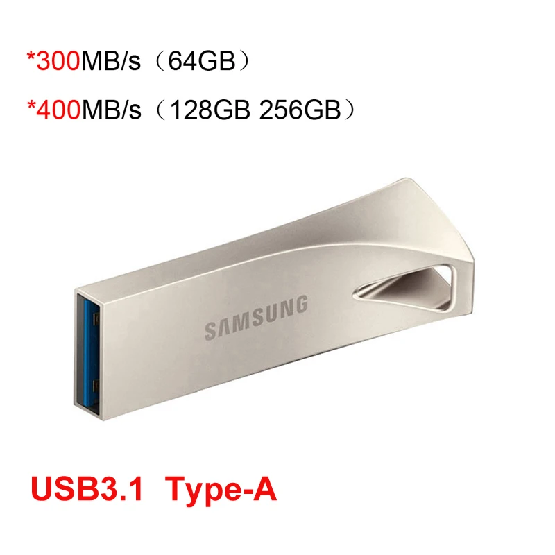 Samsung-bar Plus Usb 3.1 Pen Drive Pen Drive de Metal Mini Memory Stick Memory Stick Dispositivo de Armazenamento Disco u 64gb 128gb 256gb - Imagem 5