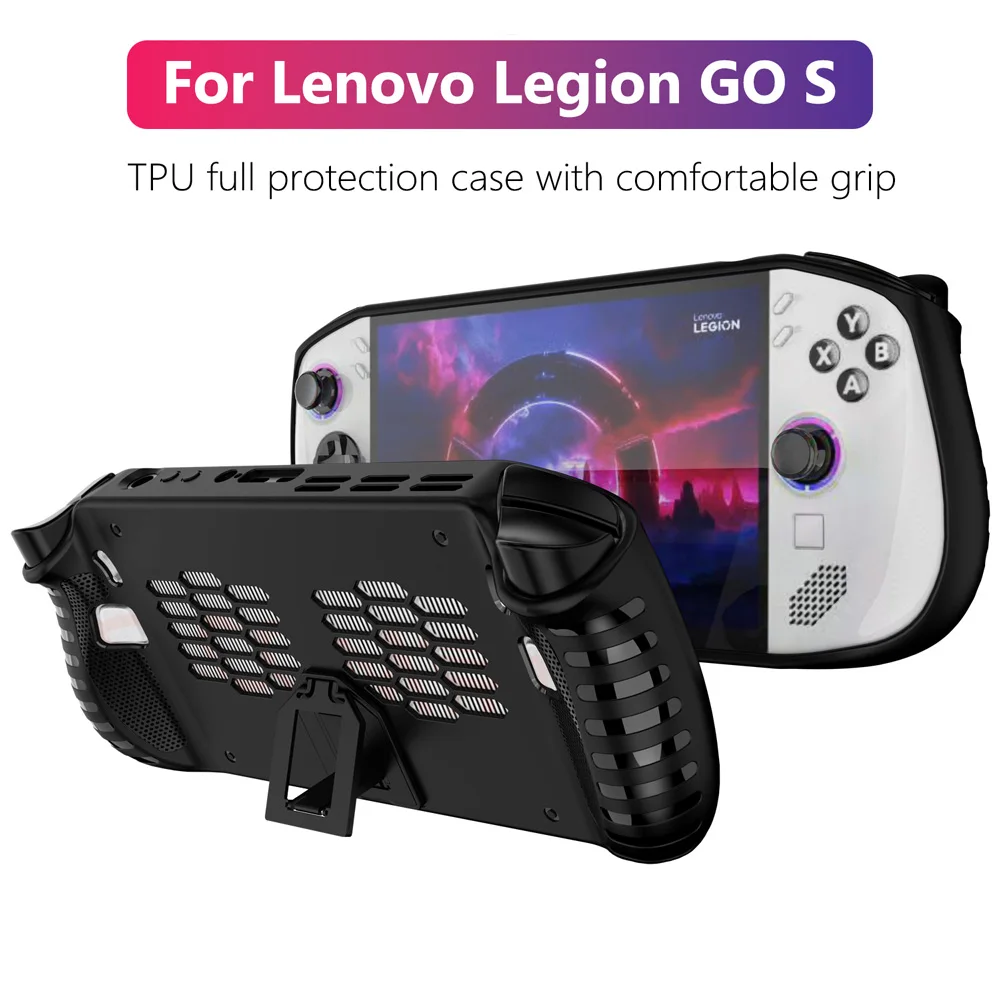 For Lenovo Legion Go S Case,WUNIAK Full Protection Silicone CASE Covers Thin Design, Shockproof Non-Slip Grip Anti-Collision For Lenovo Go S Gaming...