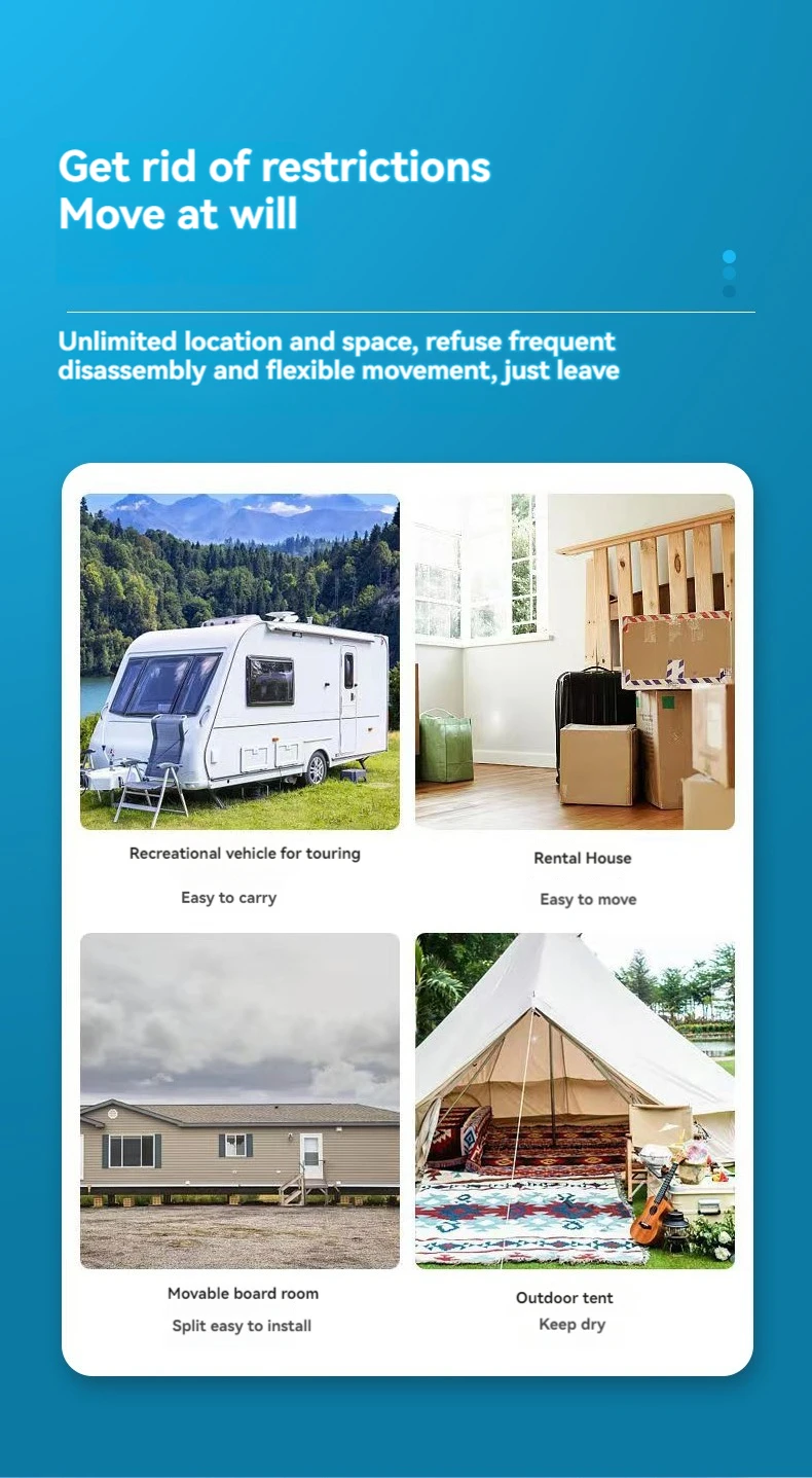 Description Picture 6 of itemCamping Air Conditioner3000BTU 110V/220V Split Mobile Air Conditioner Car Air Conditioner Free Installation Camping Tent With Wi