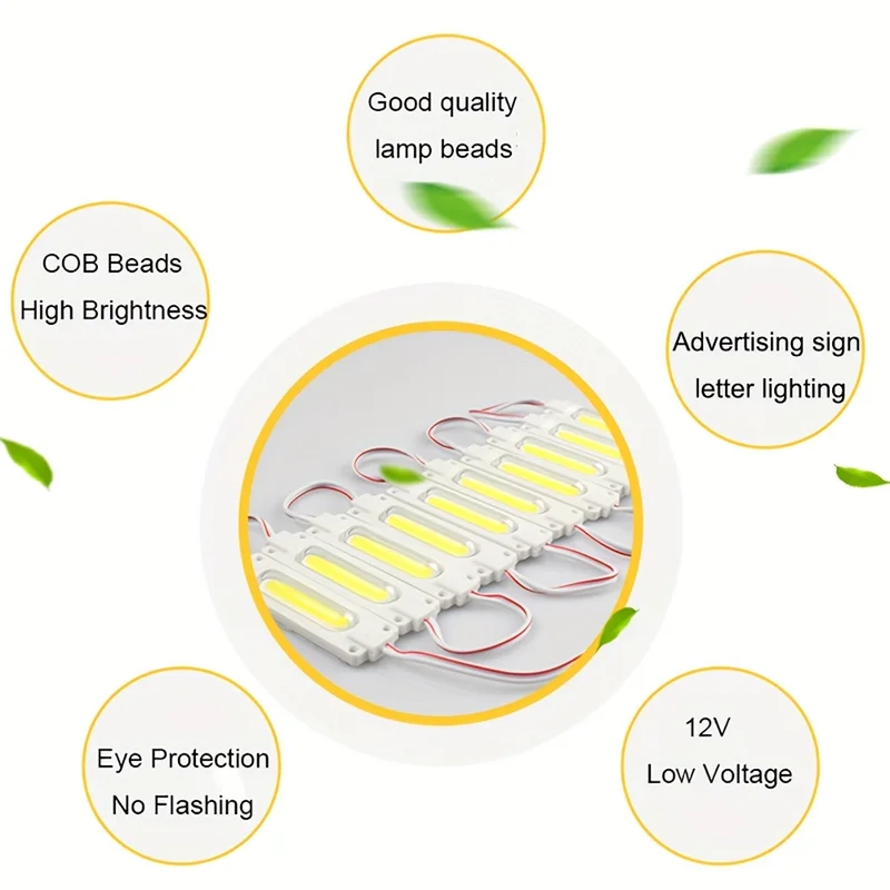 รูปสินค้า โมดูล LED ฉีดแสง COB สีขาว กันน้ำ 2.4W