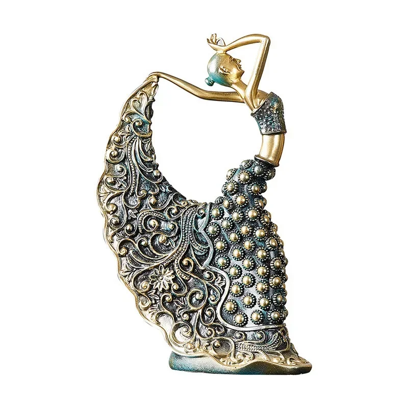 

Павлин танцор художественное оформление офисного стола, роскошный стиль, креативные фигурки, аксессуары для дома