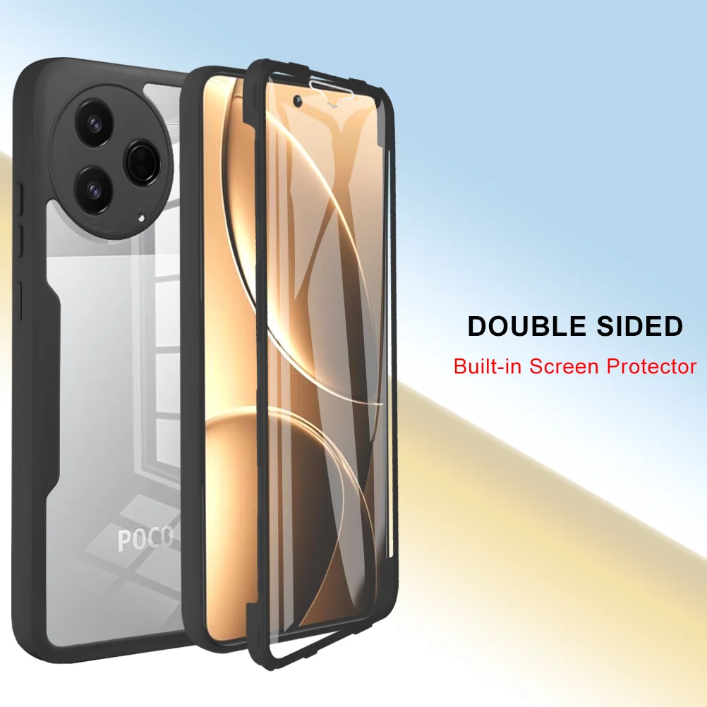 Enhanced Shockproof Clear Protective Case - Full Body Protection Cover