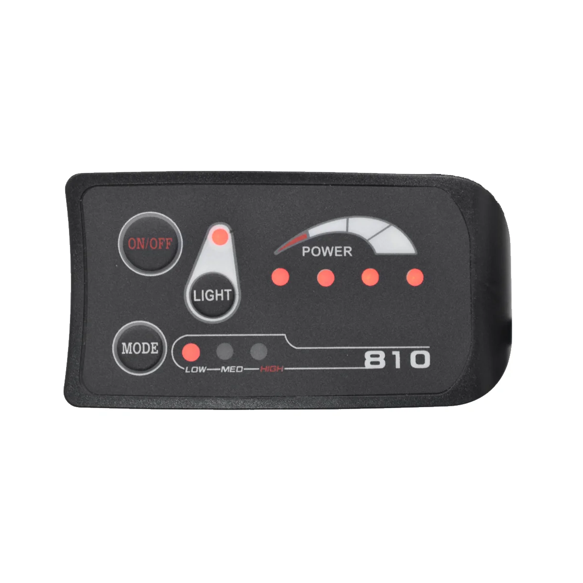 S810 E-Bike Meter LED Display 48V IP65 UART Protocol Voor Elektrische Fiets Elektrische Fiets Meter 6pin