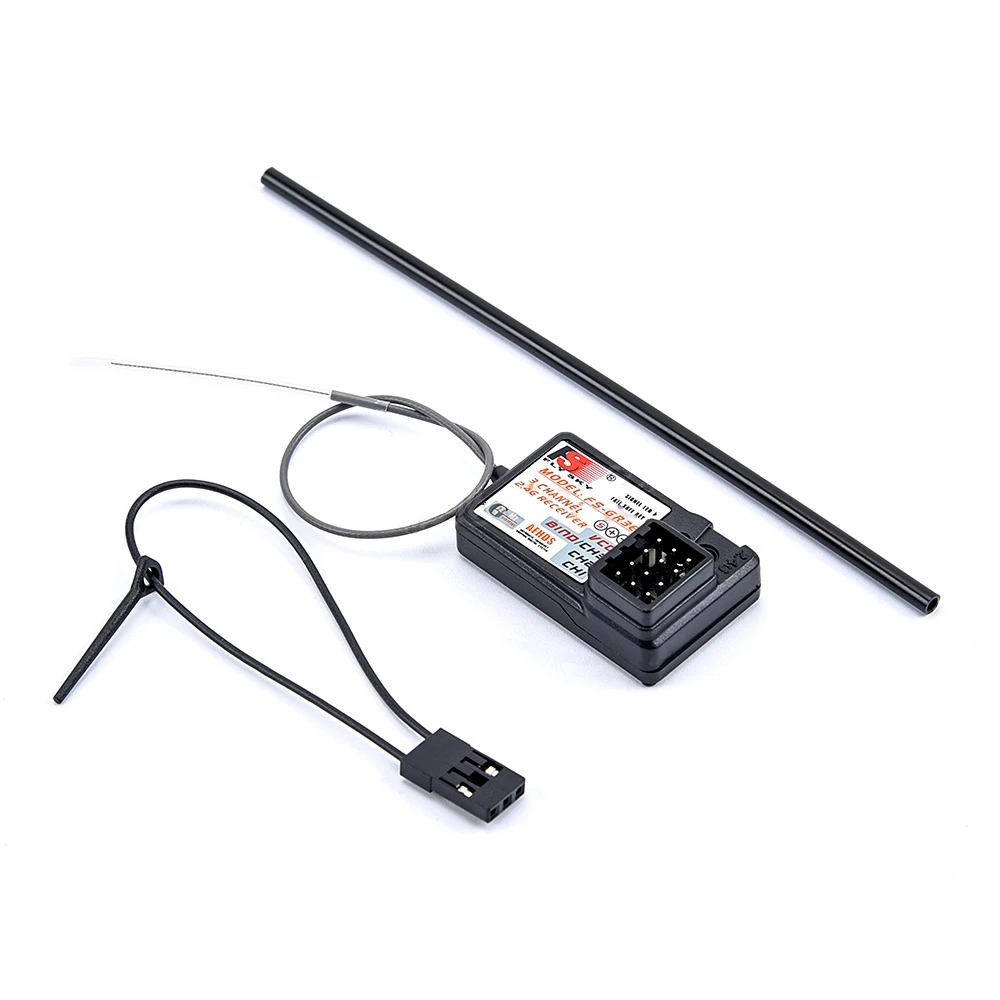 Récepteur Flysky FS-iA6B avec ses connecteurs pour radio commande