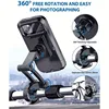 Waterproof Motorcycle Bike Mobile Phone Holder Universal Bicycle GPS 360°Swivel Phone Mount 6