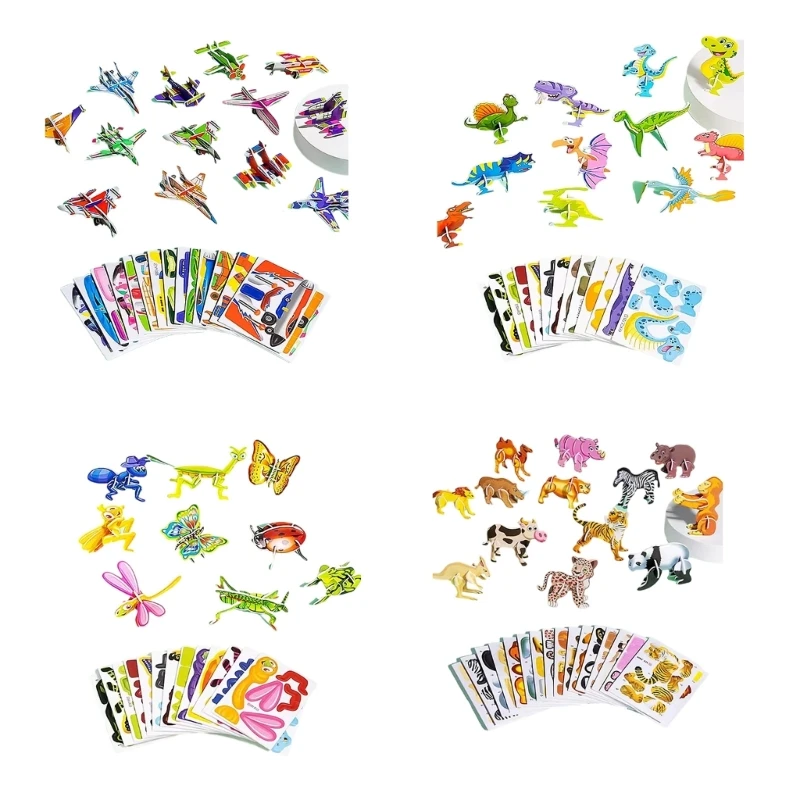 

Cartoon Animal 3D Puzzle Cognition Block Toy for Kids Hand Eye Coordination