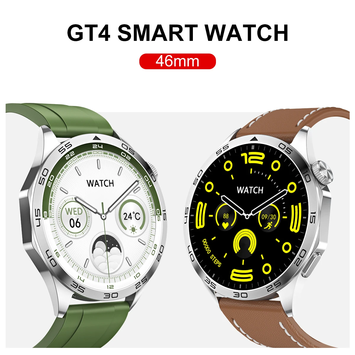 

Оригинальные Смарт-часы GT 4 для Android IOS, умные часы AMOLED, мужские Bluetooth-часы, монитор сердечного ритма, спортивный фитнес-трекер