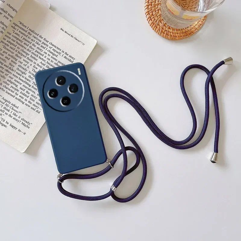 Crossbody Lanyard Silicone Phone Case with Camera Protection