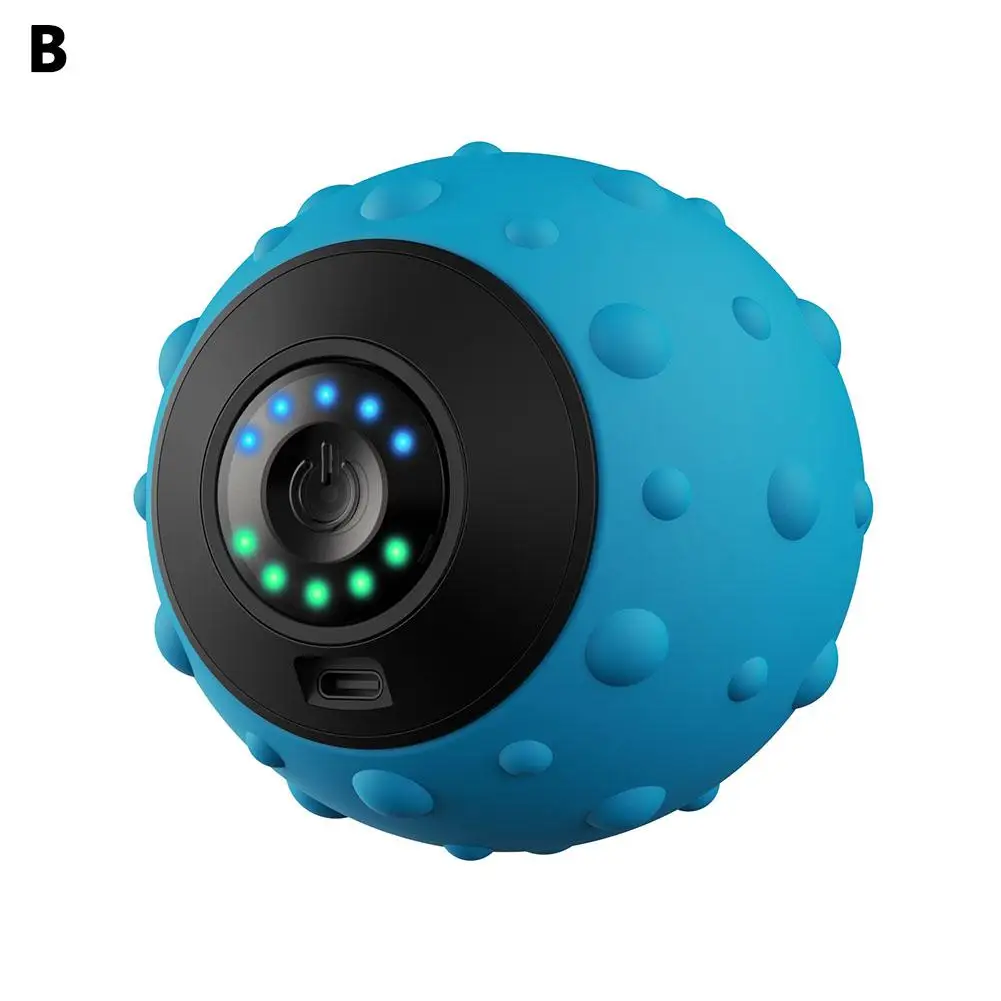 כדור מסאג' רטט חשמלי כלי ספורט לכושר גוף רגל פנים מרגיע מכשיר עיצוב רטט קל לשימוש נייד