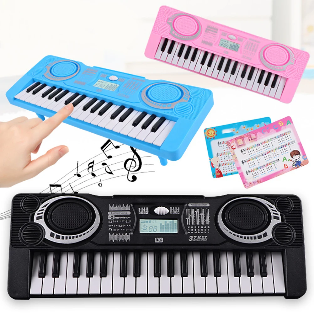 Portable Electronic Piano Keyboard. Children's Musical Instrument LED Display 37 Keys Digital Keyboard 2