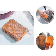 

Great with Hanging Loop Ornage Color Cast Iron Skillet Cleaner Chainmail Scrubber Cleaning Brush Chainmail Cleaner