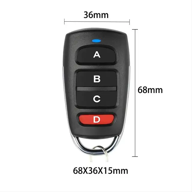 PROTECO HIT TX3 TX433 ANGIE 433405 Garage Door Remote Control 433MHz Fixed Code PROTECO Remote Control Gate Opener Transmitter 2