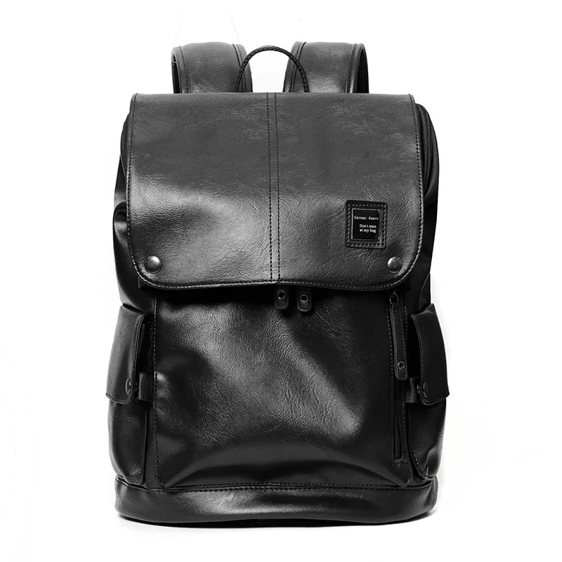 

Men's PU Leather Backpack for Travel and Casual Use