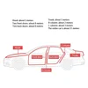Car Door Seal Strip Rubber Double Layer Sealing Protector Weatherstrip Waterproof for Car Door Glass Window Door Hood Trunk 5