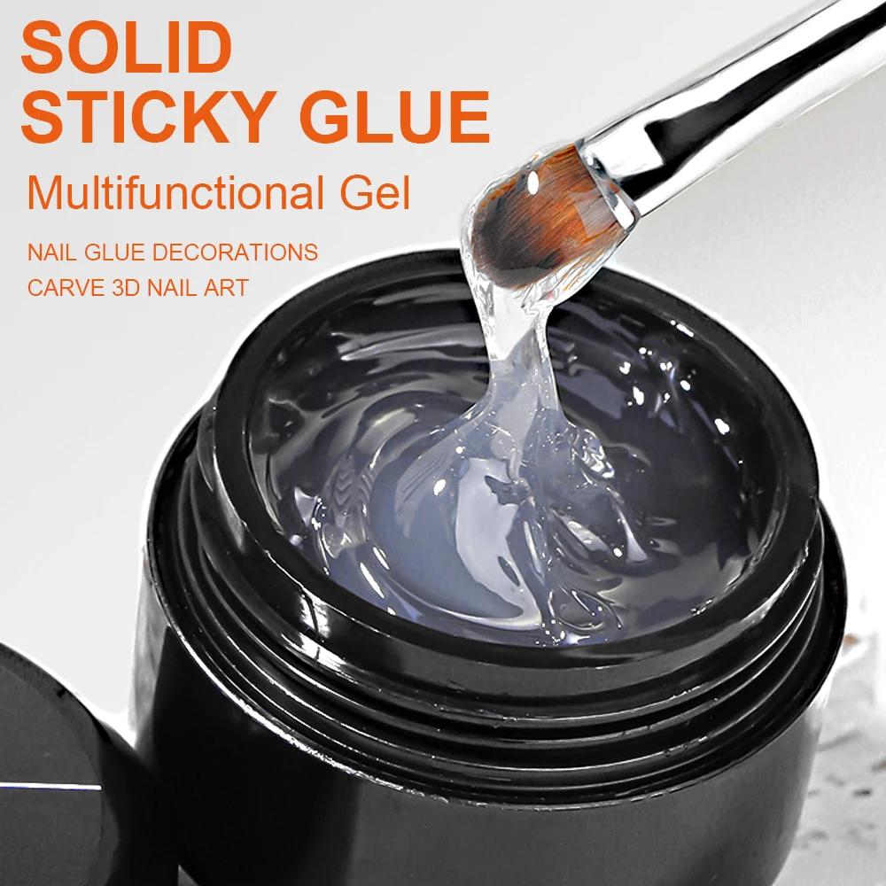 TWOING 15g Strong Nail Glue No-Wipe Gel For Rhinestone and Resin Gem Jewelry Adhesive Gel Acrylic False Nail Tips Glue