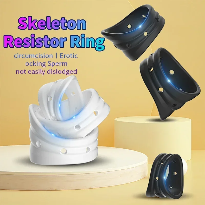 Penis Ring Male Foreskin Corrector Silicone Cock Rings Sex Toys for Men Delay Ejaculation Glans Stimulation Adult Products