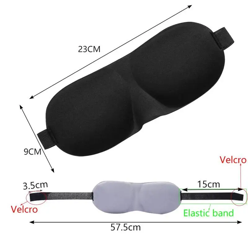 Luxurious 3D Contoured Sleep Mask - Ultimate Comfort & Light Blockout for Restful Sleep