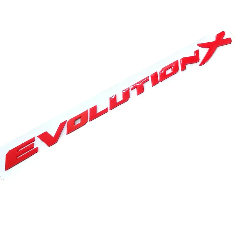 Evolution X ABS Plastic Car Emblem Badge - 3D Trunk Styling Sticker Decal