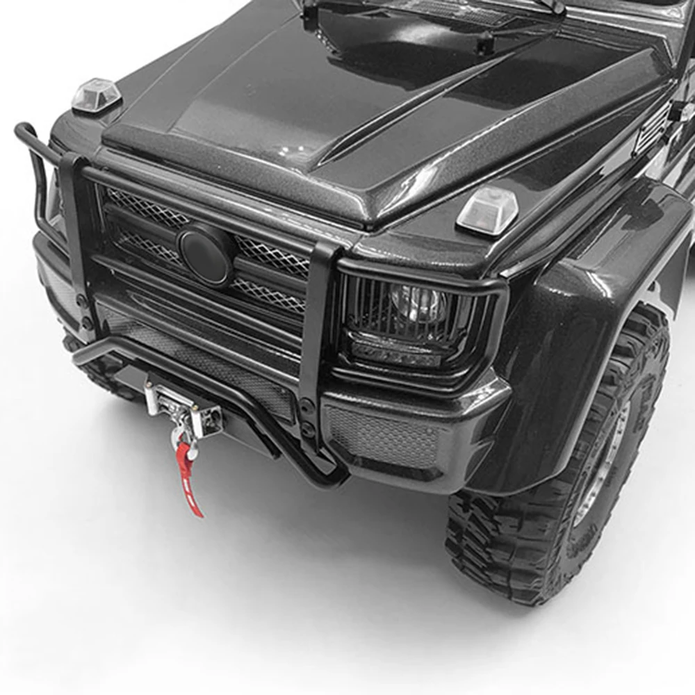 RC Car Metal Front Rear Bumper 1:10 RC Crawler TRX4 G500 TRX6 G63 6X6 Upgrade Parts INJORA rc car parts