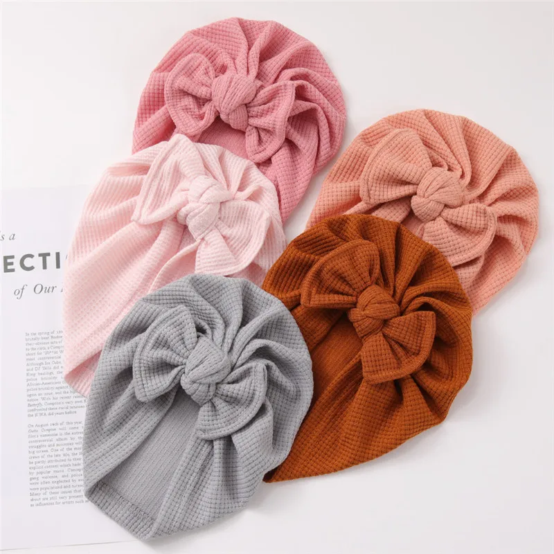 

Тюрбан для новорожденных, детские головные уборы с бантом