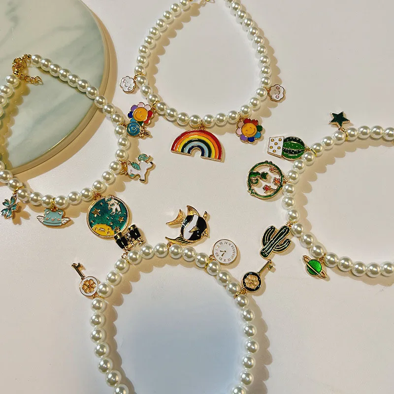 Title 15, New Original Dog Cat Pearl Collar with Pearl Ca...