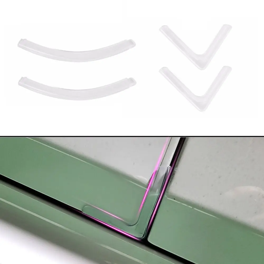 Silicone Car Door Corner Protectors - Anti-Scratch and Anti-Collision Bumper Guards (4 Pack)