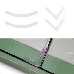 Silicone Car Door Corner Protectors - Anti - Scratch and Anti - Collision Bumper Guards (4 Pack) (Transparent)