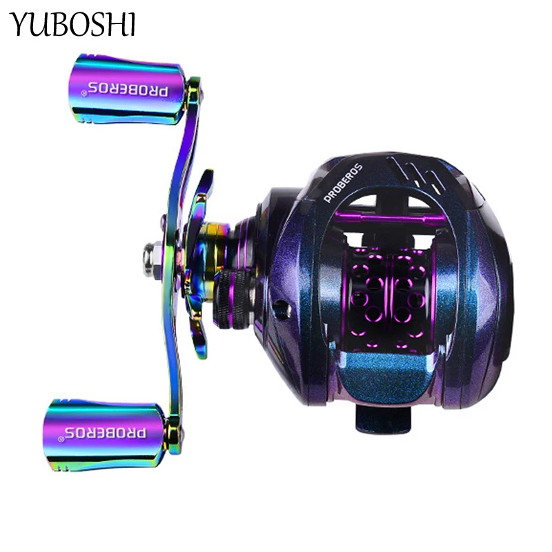 

YUBOSHI Hot Sell 7.2:1 Gear Ratio Sea Bass Fishing Reel 4+1BB Anti-Corrosion Baitcasting Fishing Wheel