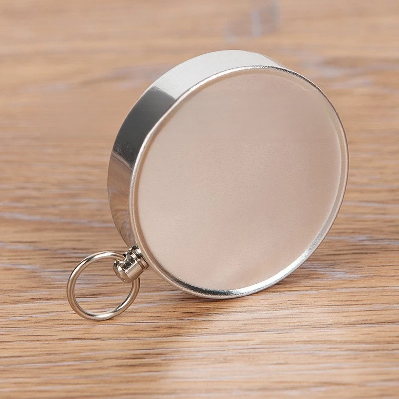Description Picture 5 of item1Pc Compass Keychain Pendant Aluminum Alloy Metal Material Portable Gift Mini Pocket Outdoor Adventure Travel Compass Tools