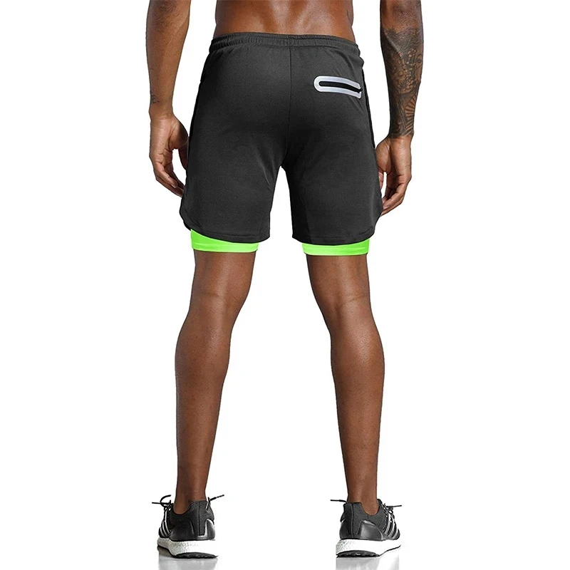 Men's 2-in-1 Double-Deck Sport Shorts - true deals club