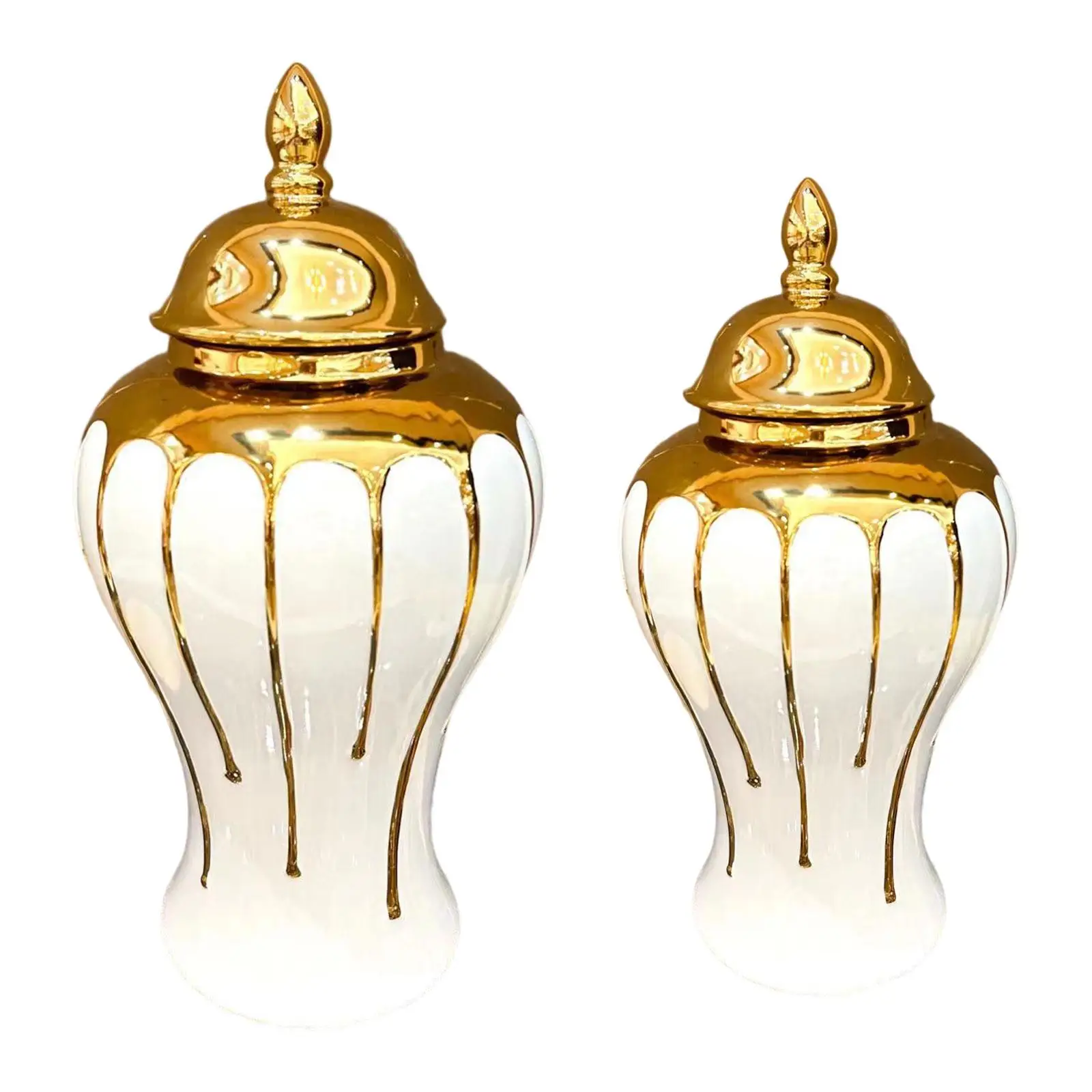 

Фарфоровая ваза для цветов, Имбирная банка с крышкой для комнаты, офисное украшение