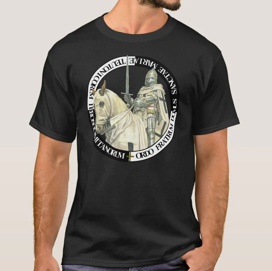 

Ordo Fratrum Domus Sanctae Mariae Teutonicorum. German Knight Medal T Shirt. 100% Cotton Casual T-shirts Loose Top Size S-3XL