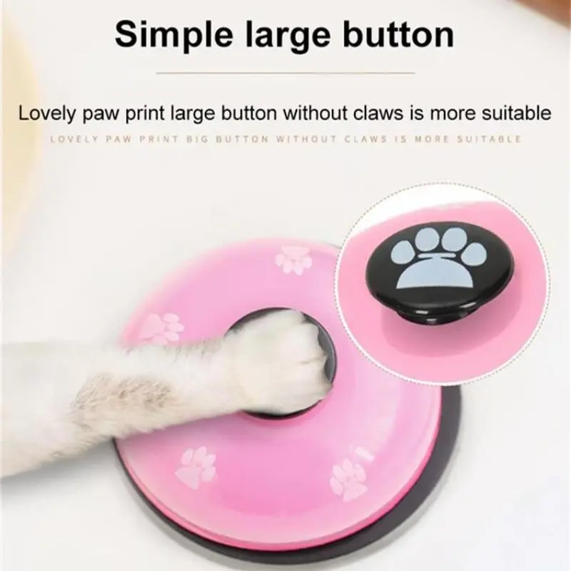Pet Toys 1pc Pet Toy Training Dinner Small Bell Footprint Dog Toys Teddy Puppy Pet Call Puppy Accessories Toys