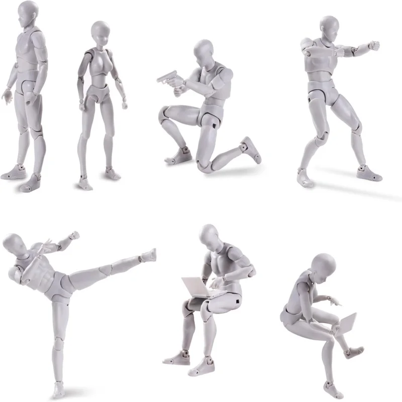 Sketch Draw Figurines Anime Figure Shf Action Figure Toy Model Draw Mannequin Male Female Movable Body Kun Body Chan Joint Pain