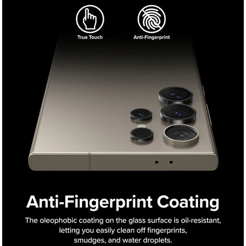 Premium Metal Camera Lens Glass Protectors with 9H Tempered Glass