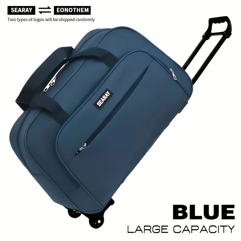 Travel Bag With Handle And Wheels, Large Capacity Foldable Luggage, Suitable For Travel Vacation and Commuting Duffle